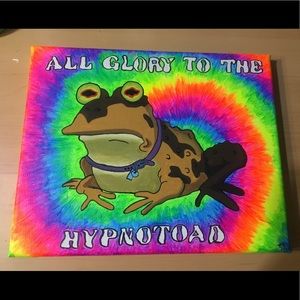 Futurama Hypnotoad Tie Dye 8x10 Acrylic Painting